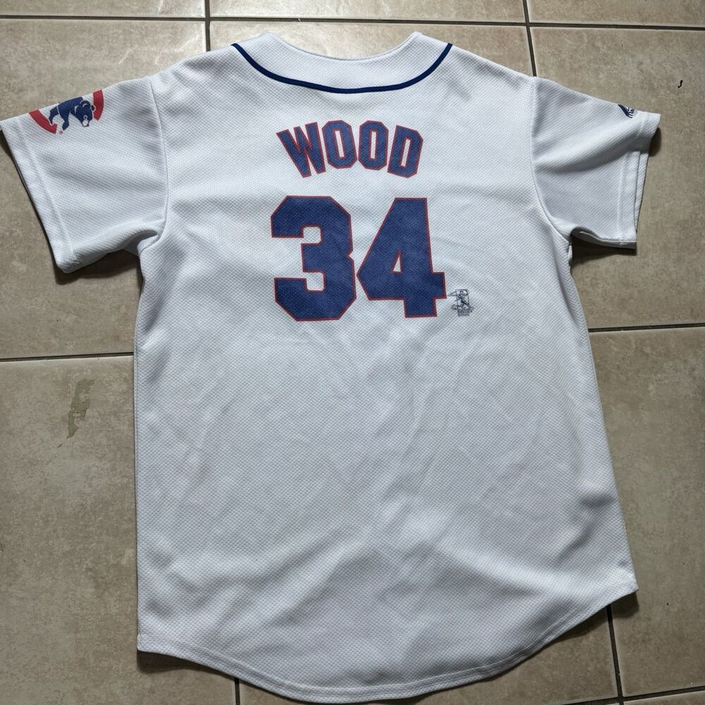 Chicago Cubs MLB Majestic Size 40 Kerry Woods Cool Base Jersey Vintage Baseball